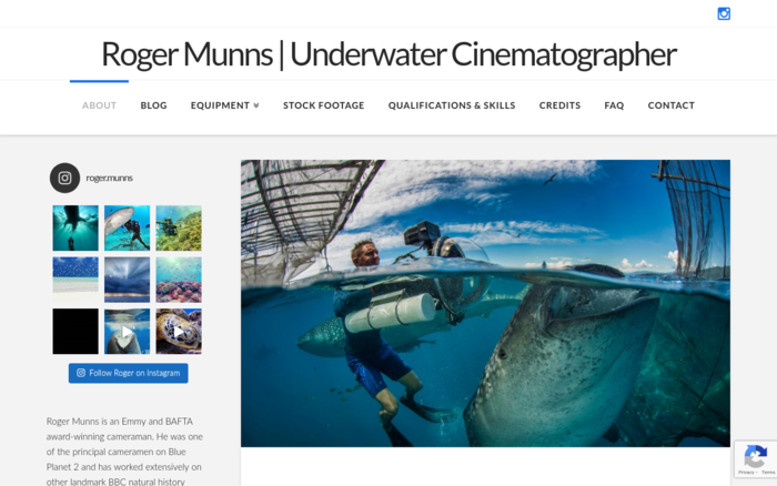 Roger Munns – Underwater Cameraman